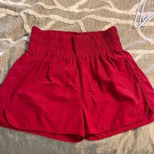 Zenana High Waisted Red Shorts